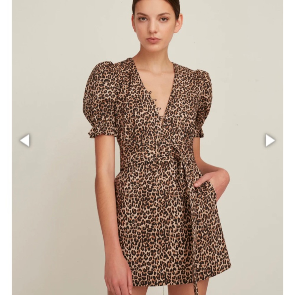 Marissa Webb The Carly Leopard Print Dress